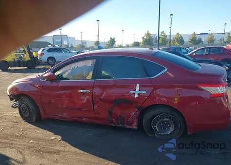 2014 Nissan Sentra Sv z USA, uszkodzony, nr VIN 3N1AB7AP4EY313703